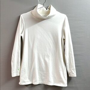 Dudley Stephens Cream Turtleneck Top